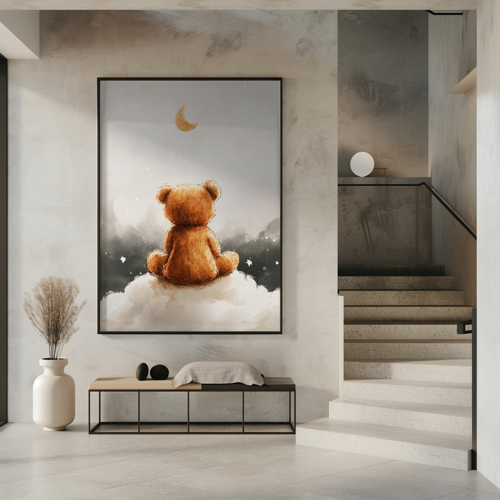 Moonlit Bear Dreams | Poster