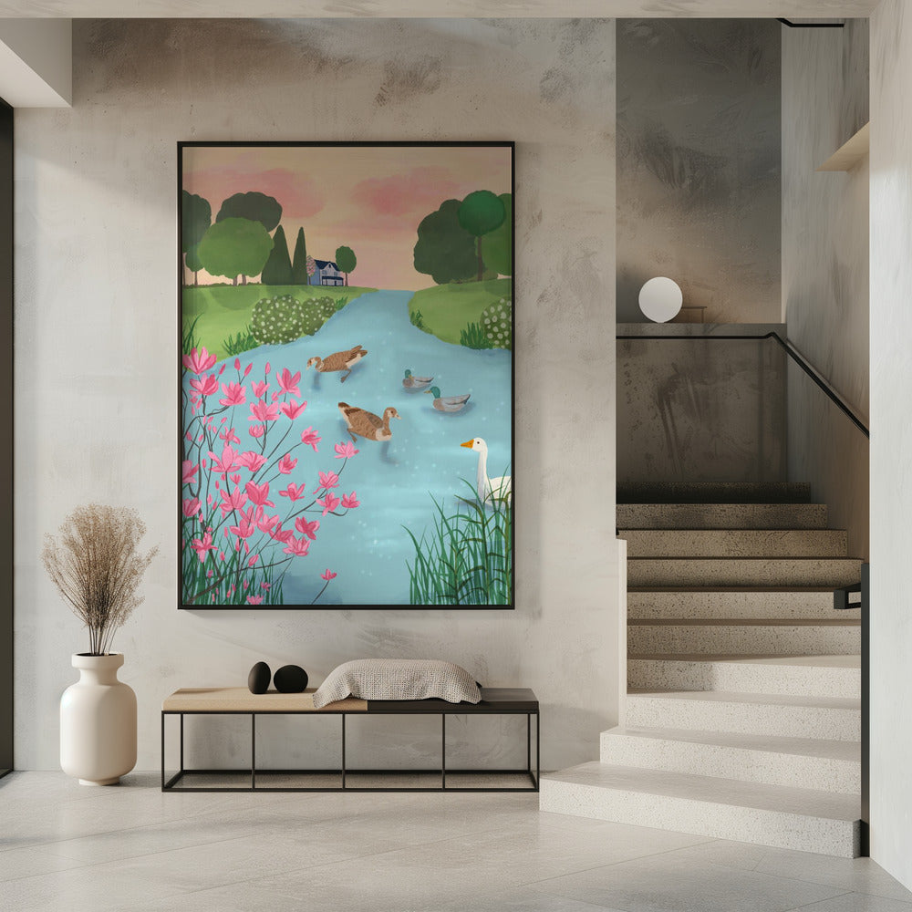 Ducks on Summer Trails | Poster