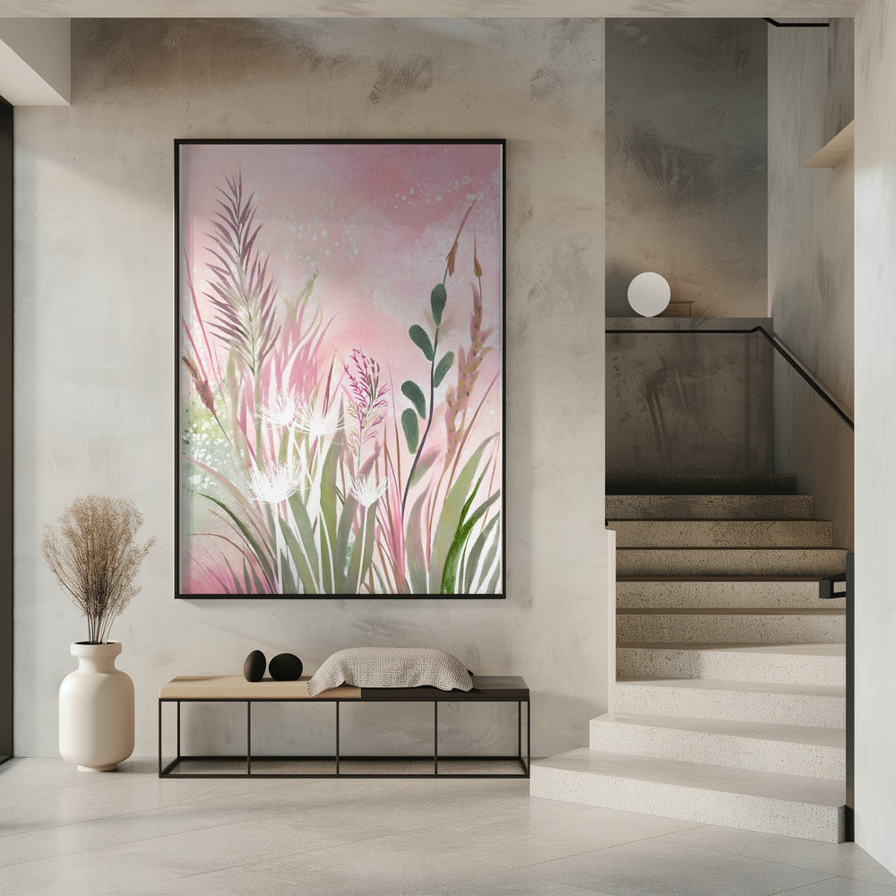 Pink and Green 32 | Poster