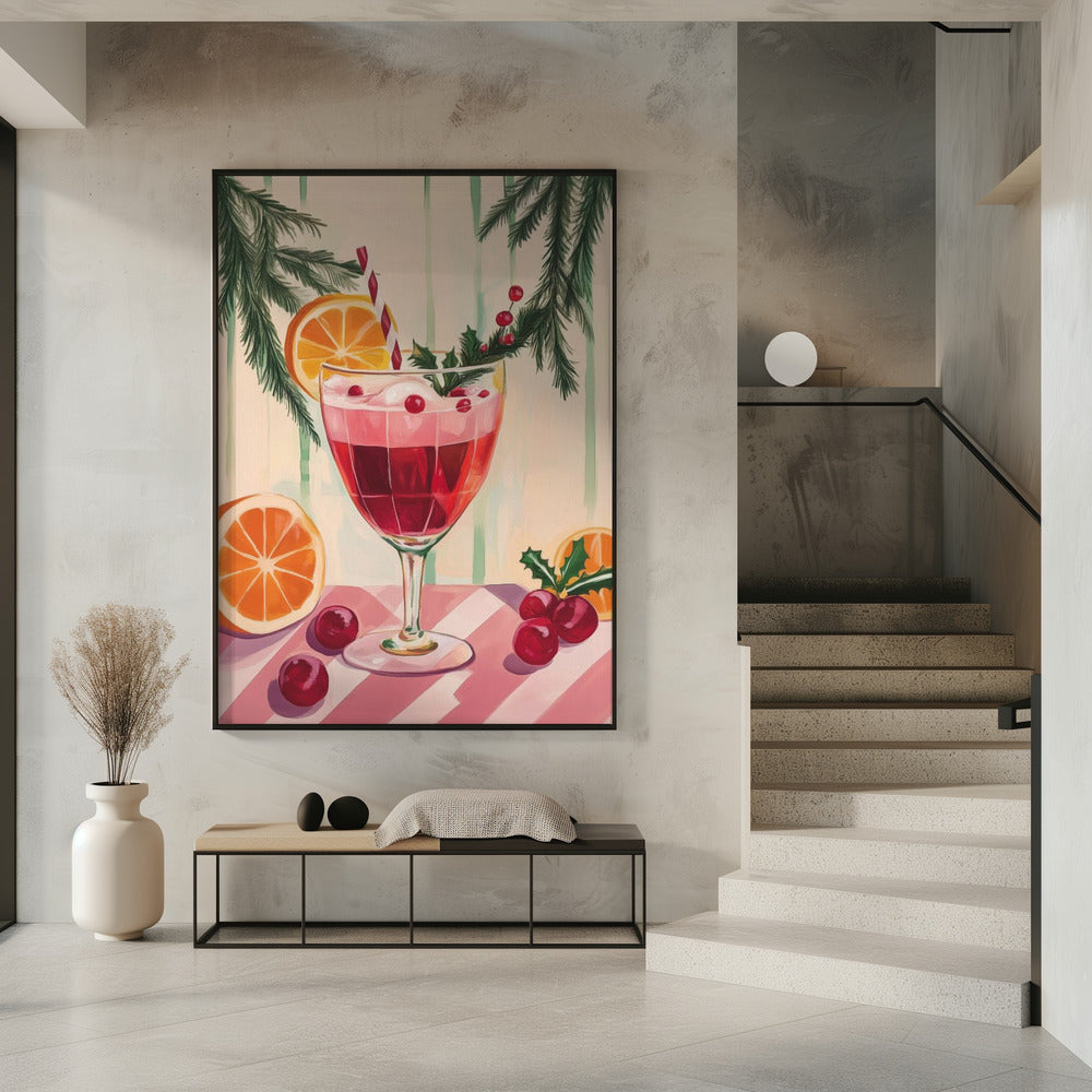 Christmas Red Cocktail | Poster