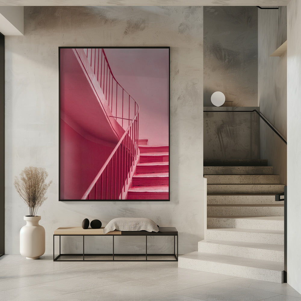 Plum Steps | Architectural Minimalism | Poster