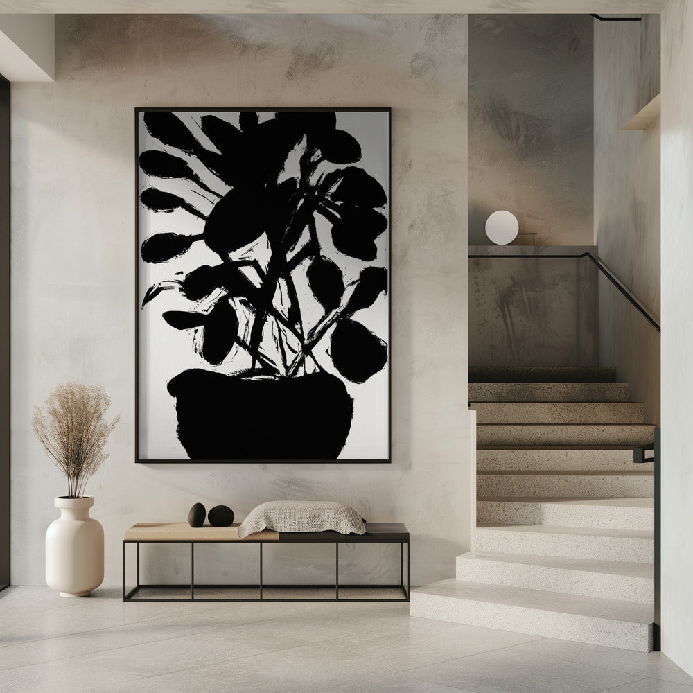 Potted Plant Silhouette No1 | Poster