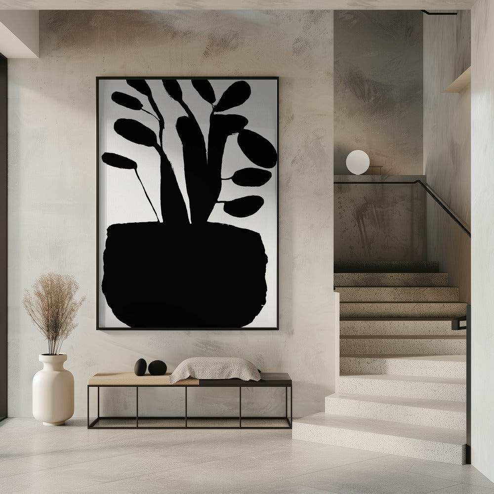 Potted Plant Silhouette No2 | Poster