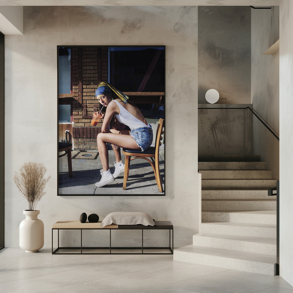 Girl With Pearl Earring Chillout Mood | Poster