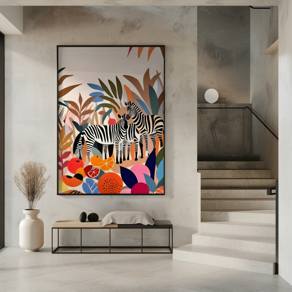 Three Zebras | Poster