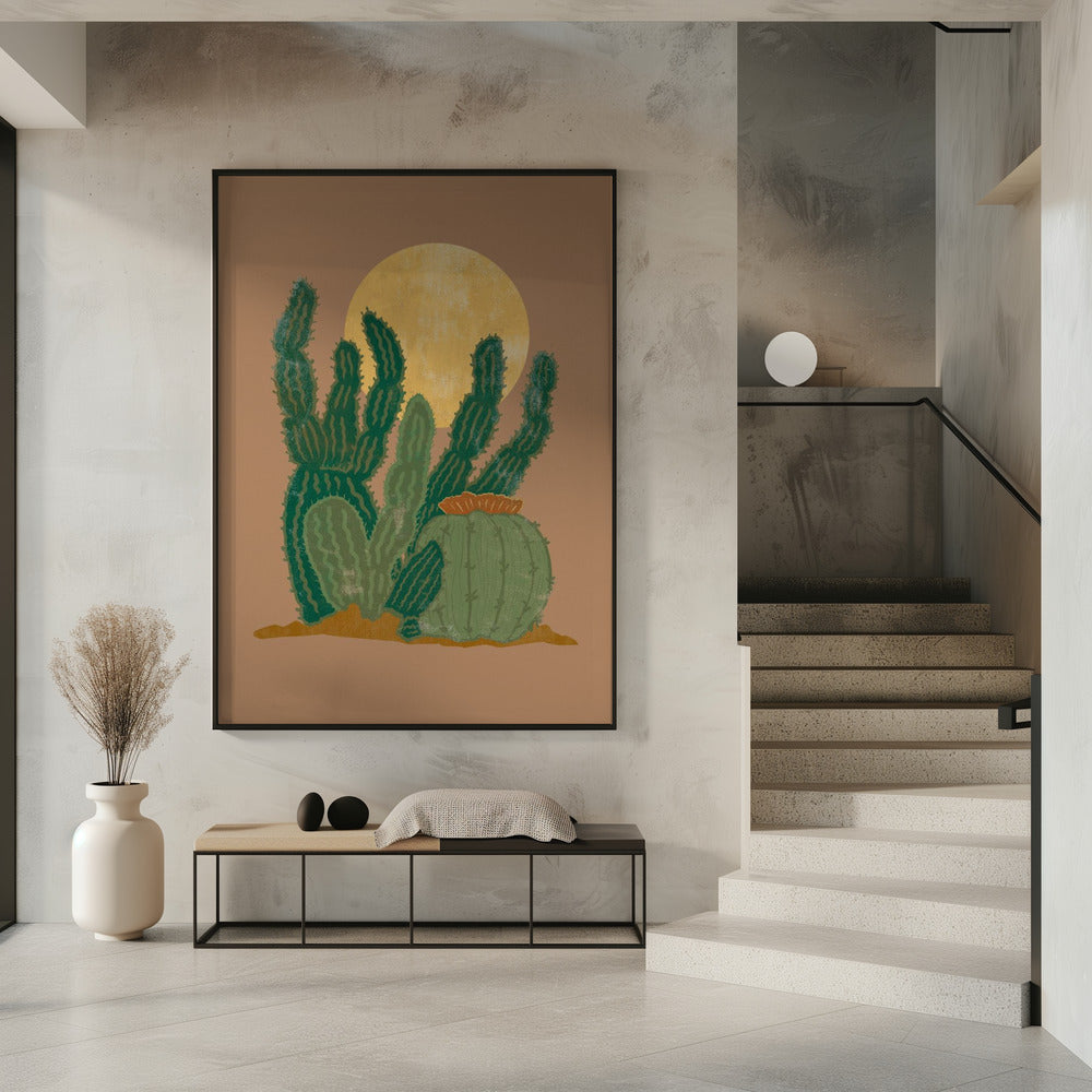 Modern Americana Cactus | Poster