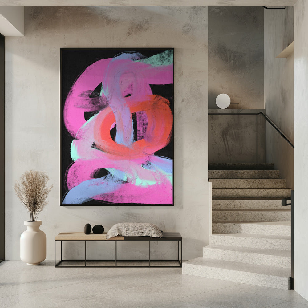 Neon Swirls | Poster