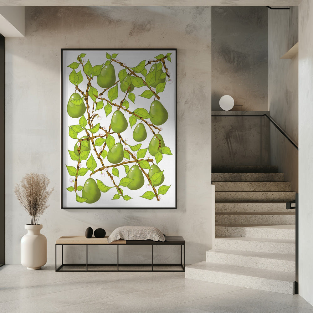 Pear Blossom Tangle | Poster