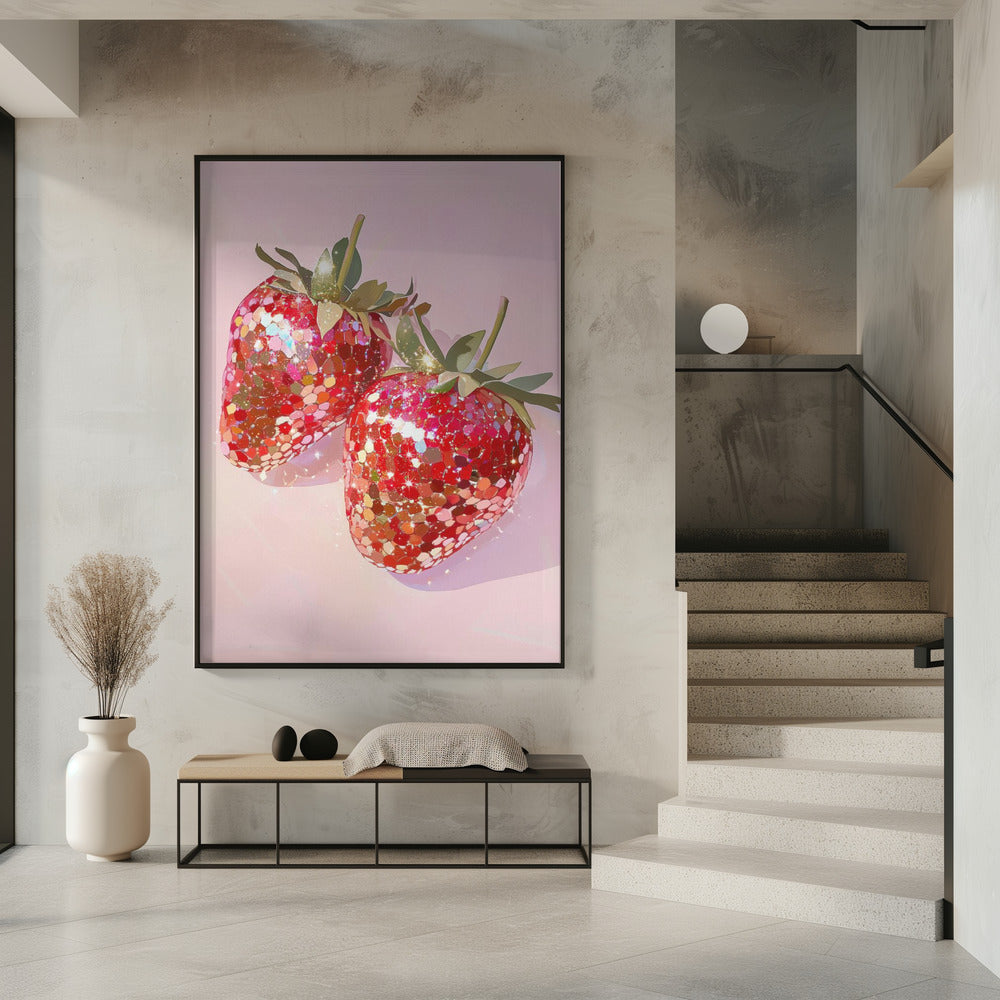 Sparkling Strawberries | Poster