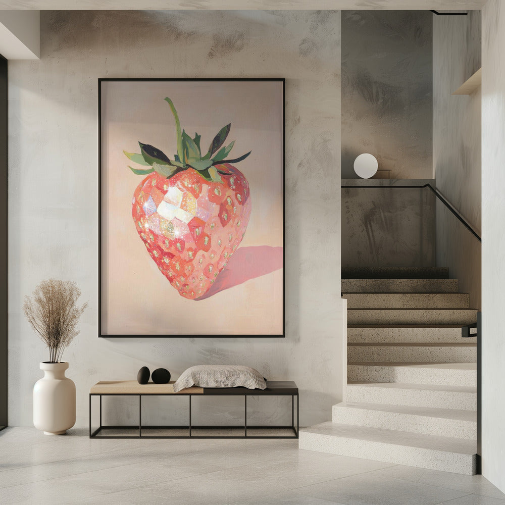Glistening Strawberry | Poster