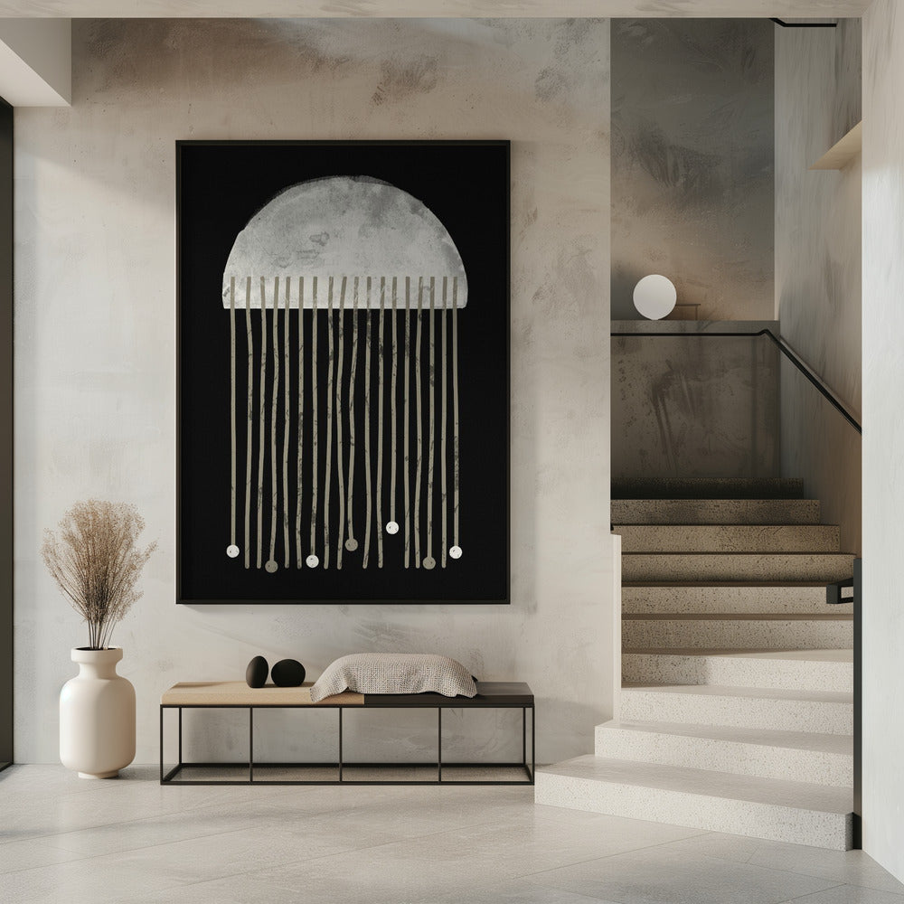 Midnight Whispers Abstraction | Poster