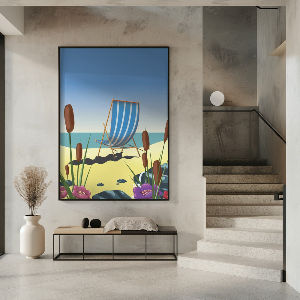 Seaside Deck Chair | Poster