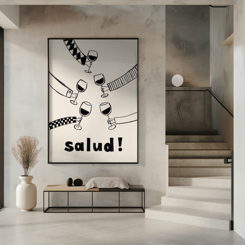 Pictufy Festive Salud Red A2 | Poster