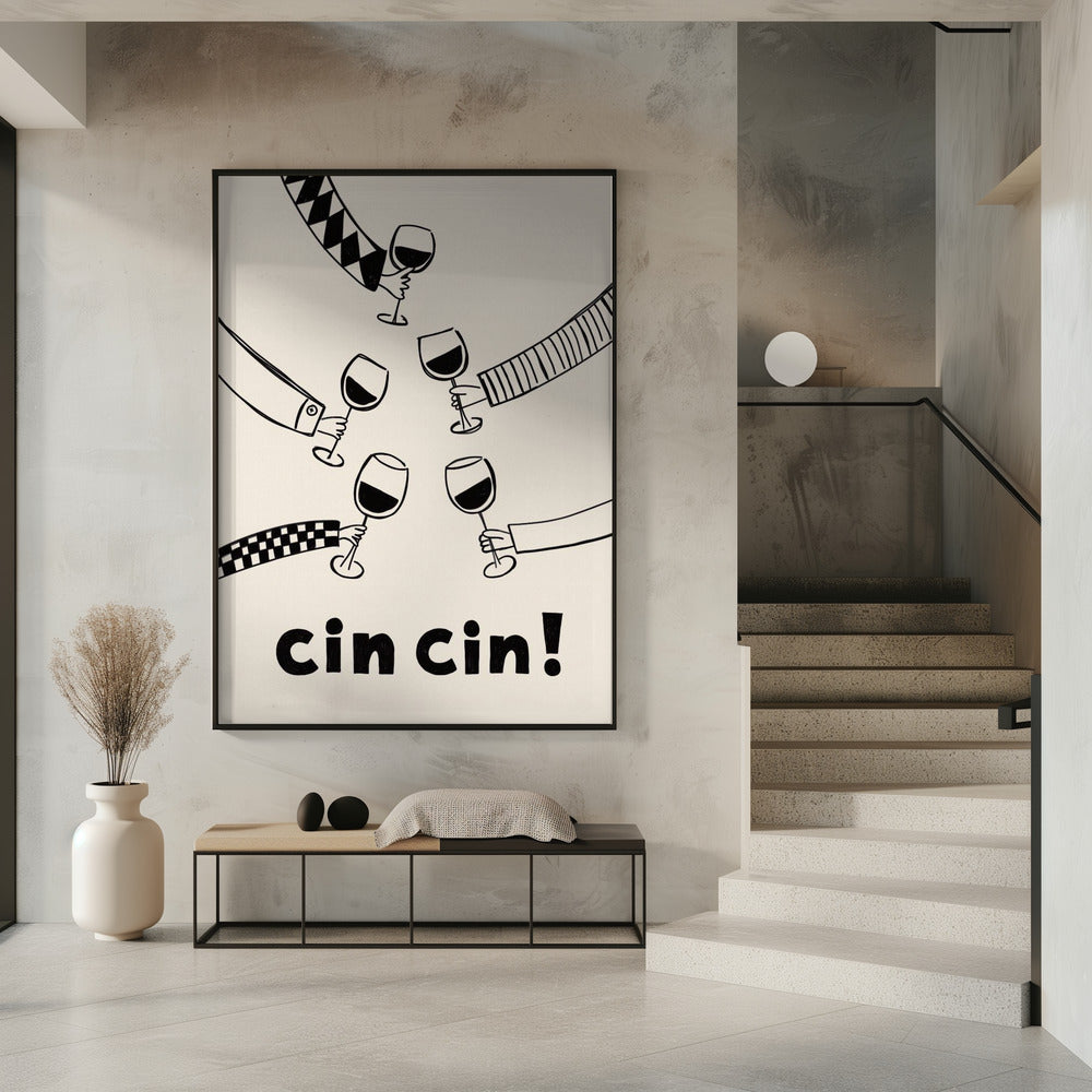Cin cin! Wine Party with Friends | Poster