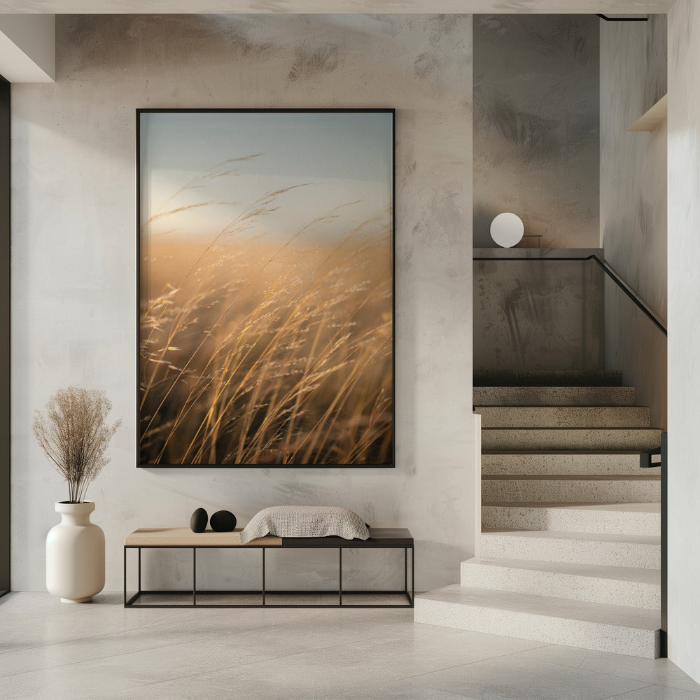 Golden Prairie Grass | Poster