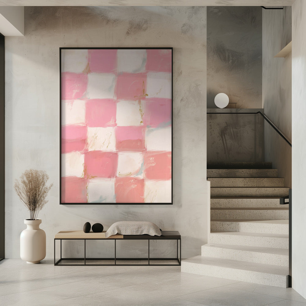 Pastel Checkered Bliss | Poster