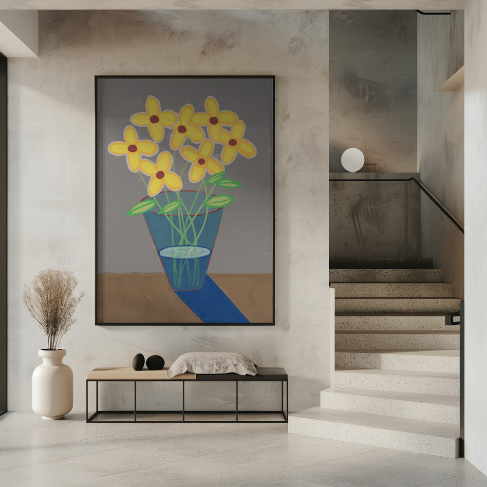 Daisies in vase | Poster