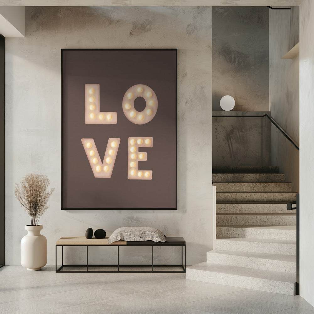 Love Lightletters Coffee Quartz | Poster