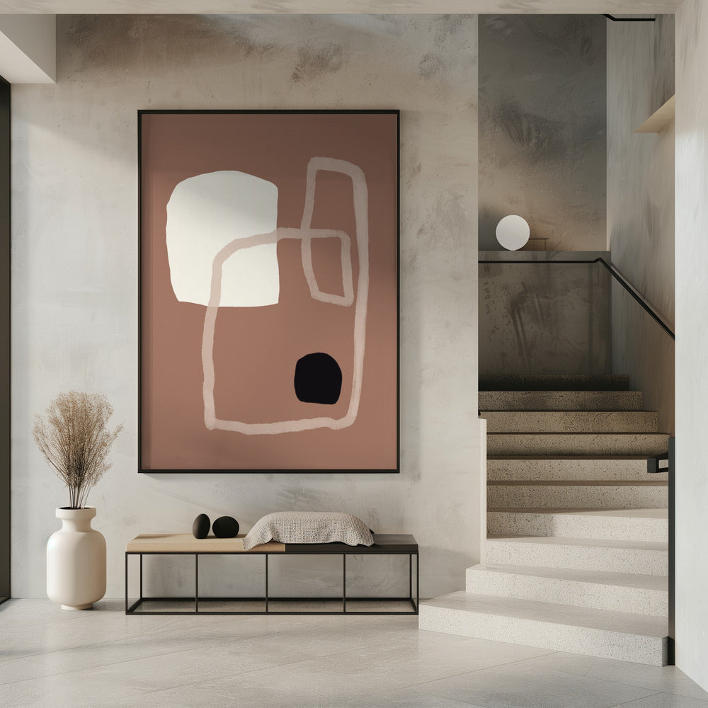 Earthy Geometrics Shapes | Poster