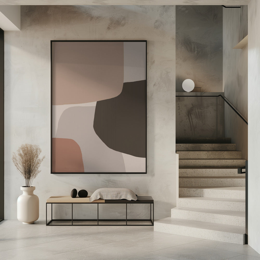 Organic Shapes in Earthy Tones | Poster