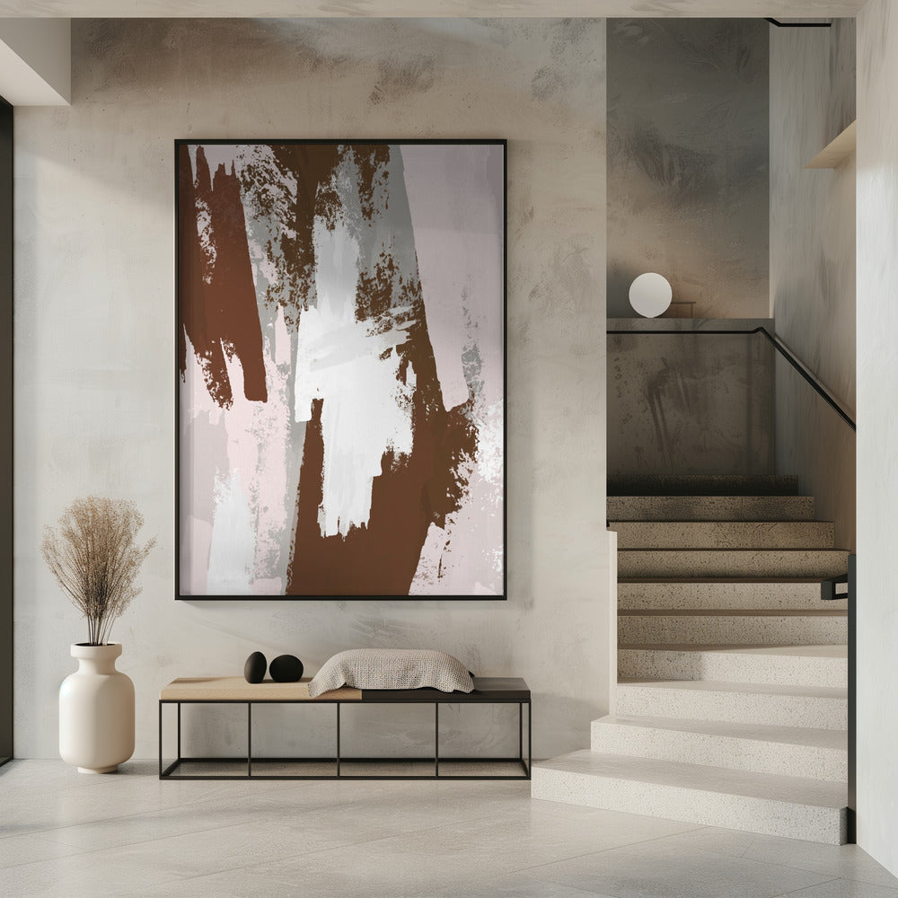 Abstract Brown Paint | Poster