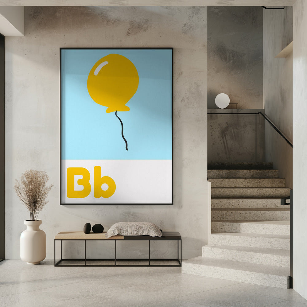 Yellow Balloon Float | Poster