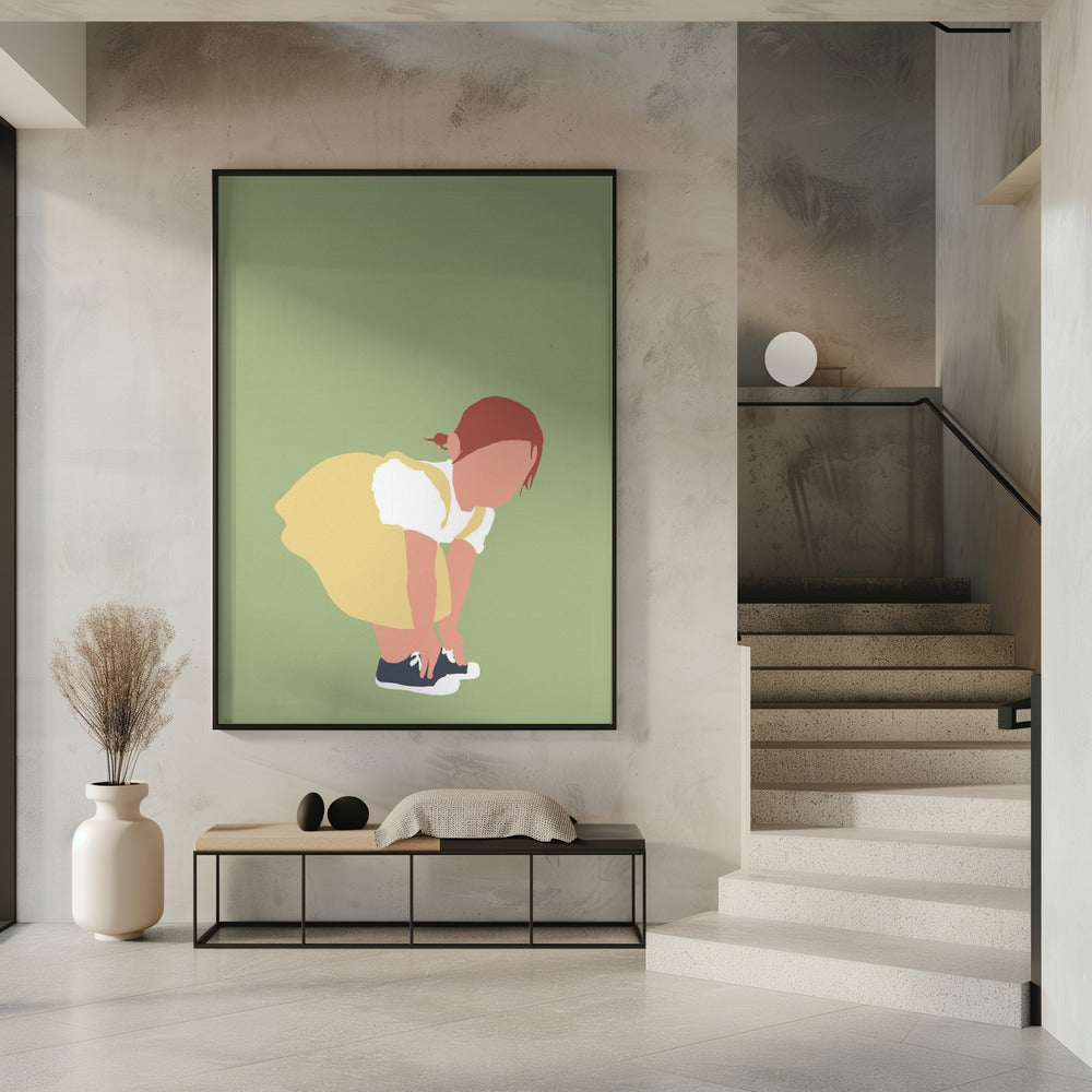 Lilou - Redhead Girl Silhouette | Poster
