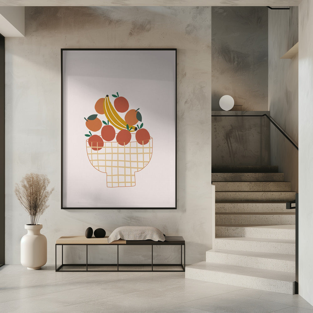 Colorful Fruit Bowl | Poster