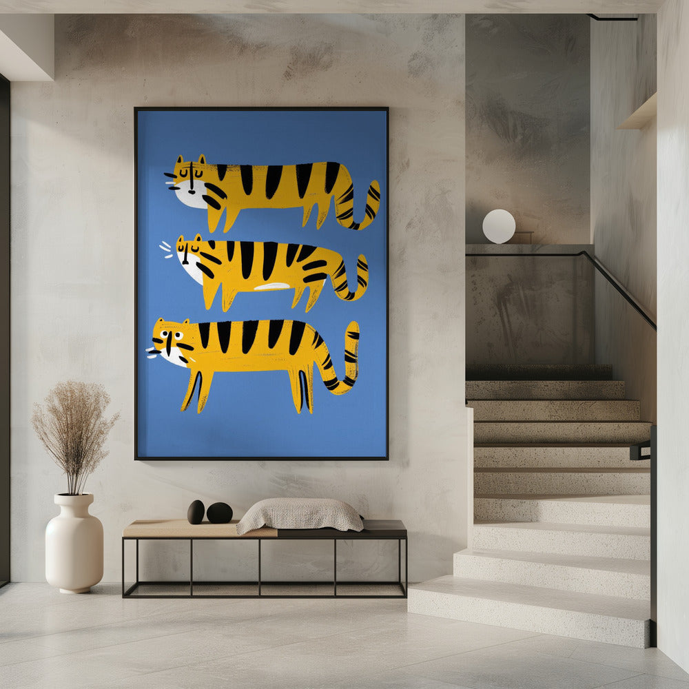 Tiger Trio Parade | Poster
