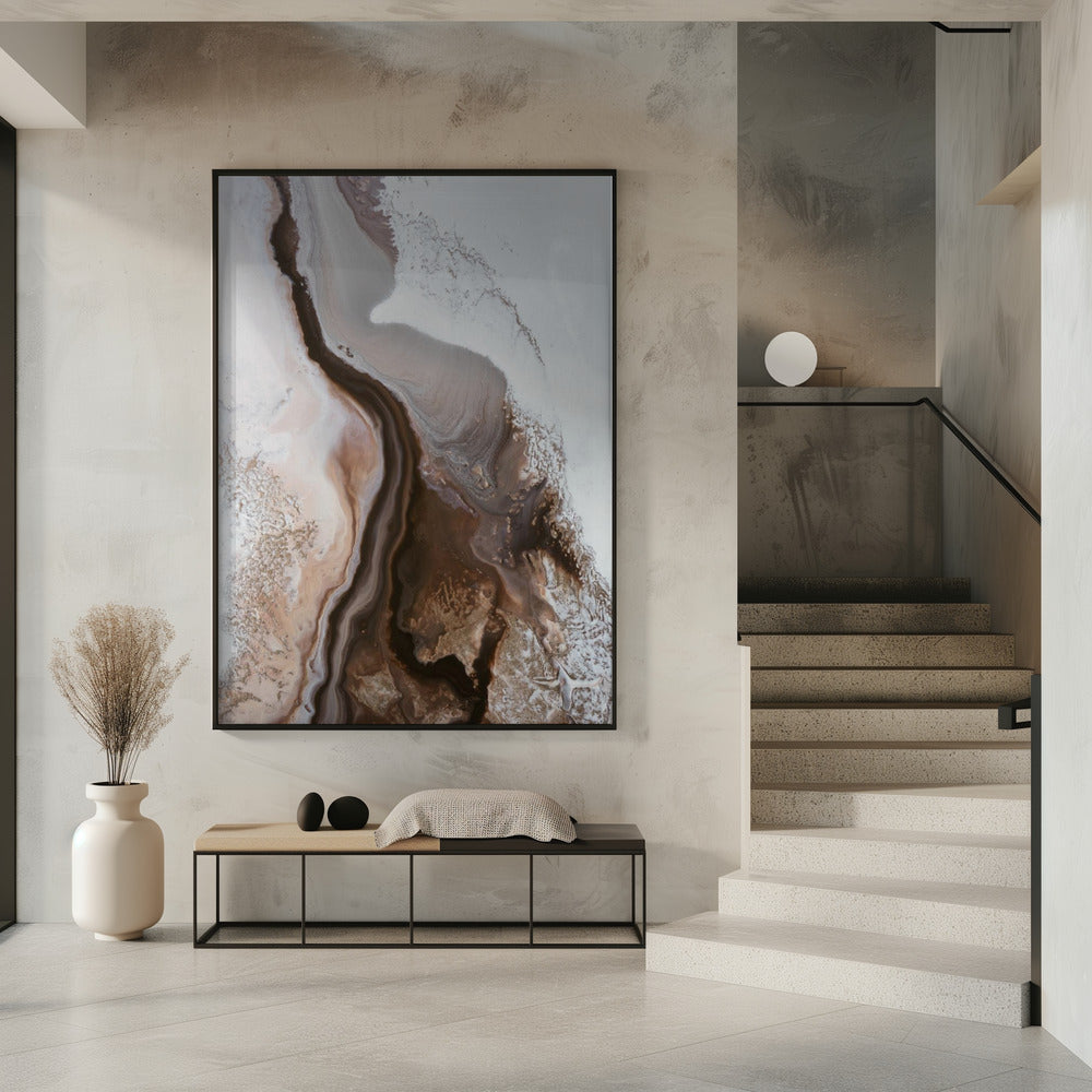 Sophisticated Browns - Earthly Currents 3 | Poster