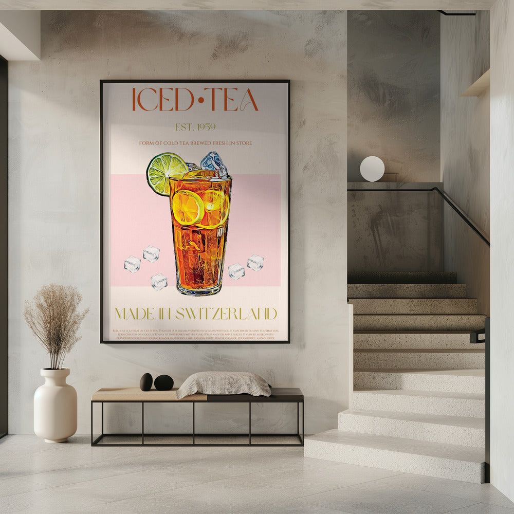 Refreshing Glass of Iced Tea | Poster