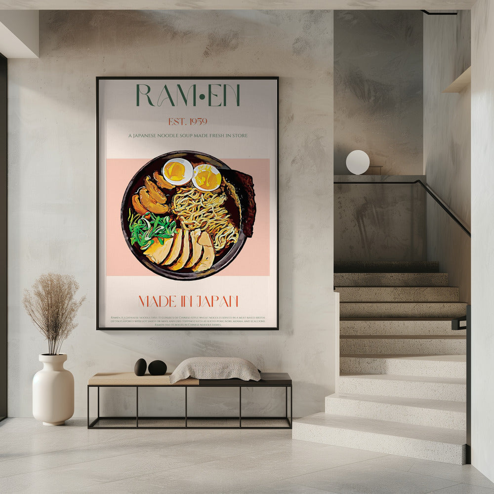 Savoring Japanese Ramen Bowl | Poster