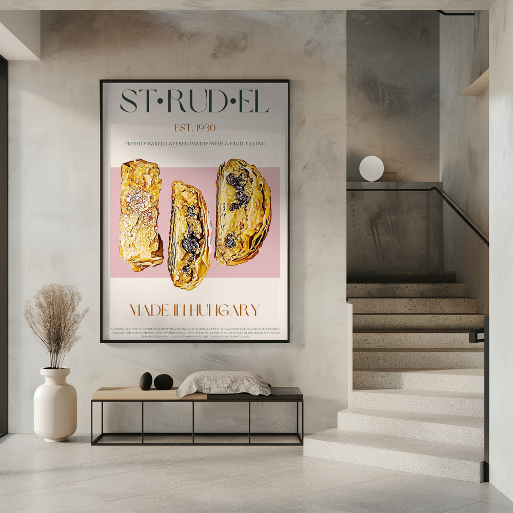 Golden Strudel Slice | Poster