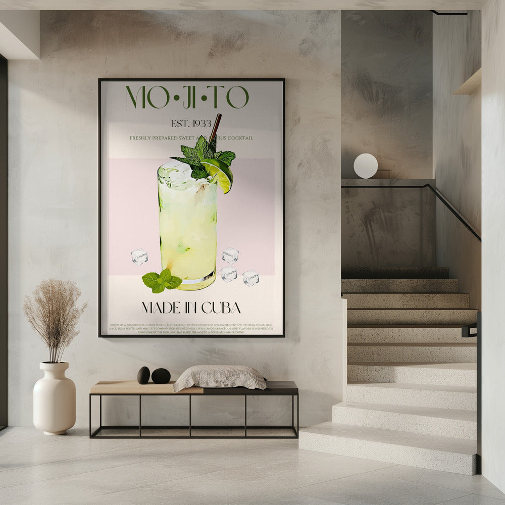 Mojito Print Cocktail | Poster