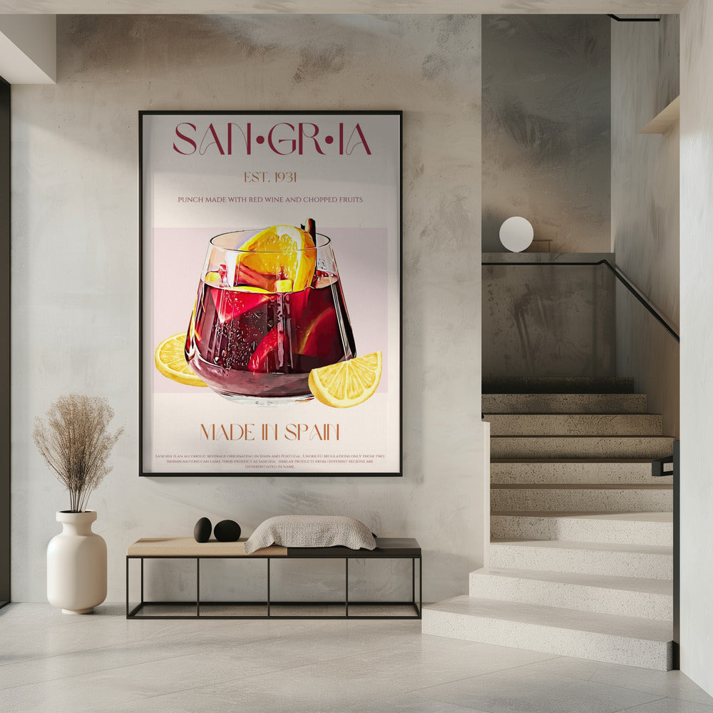 A Glass Filled With Red Wine | Poster