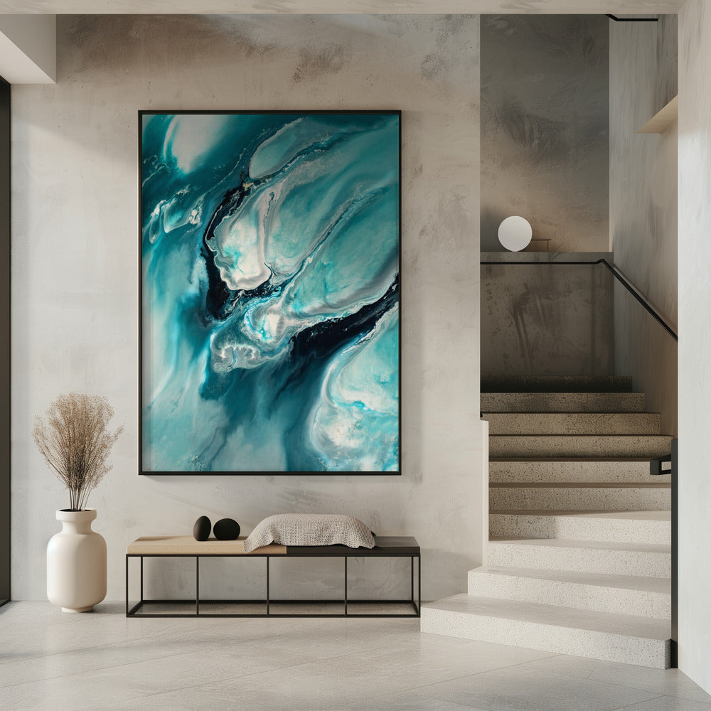 Ocean Teal Aqua Turquoise &quot;Ocean Teal&quot; | Poster