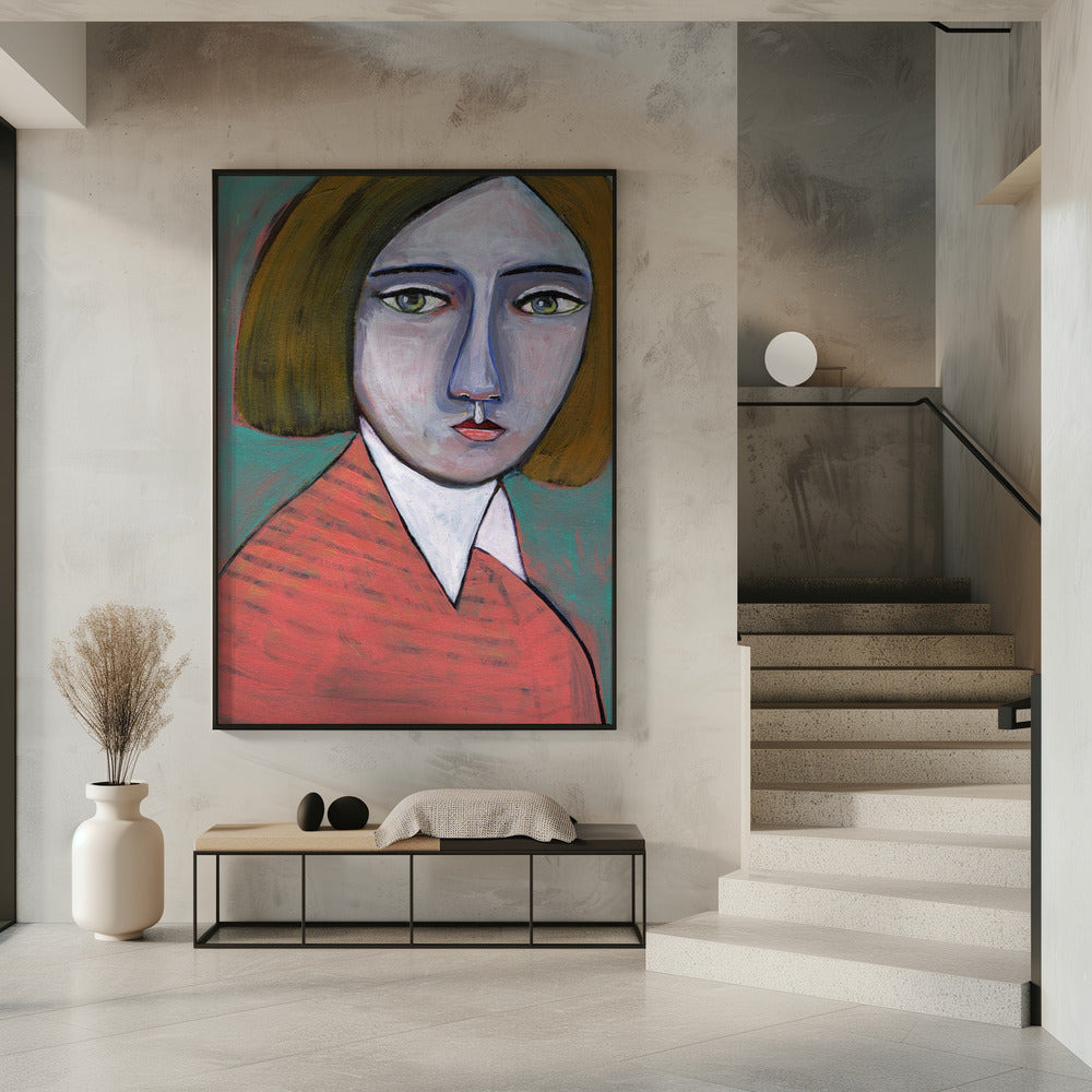 Lady in Melon Jumper | Poster