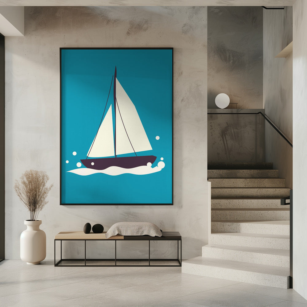 Sailboat On The Sea | Poster