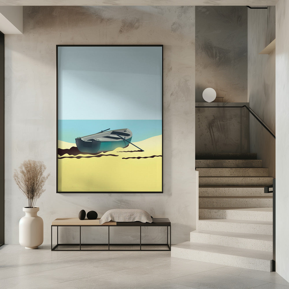 Boat on Beach | Poster