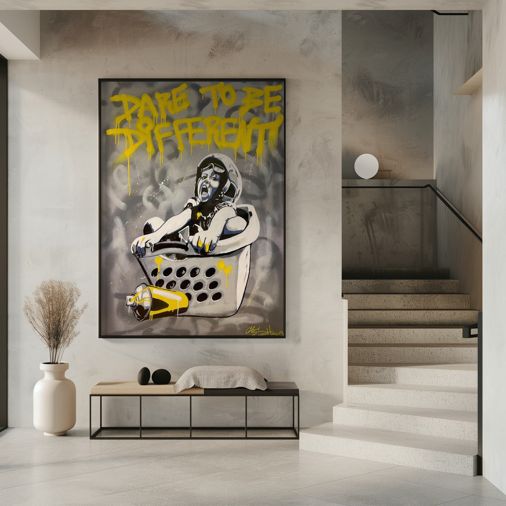 Child In A Laundry Basket | Poster