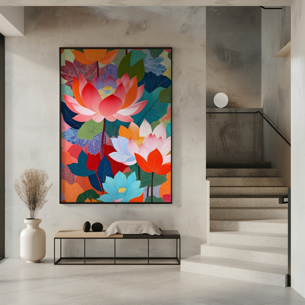 The Enchanted Lotus Garden | Poster