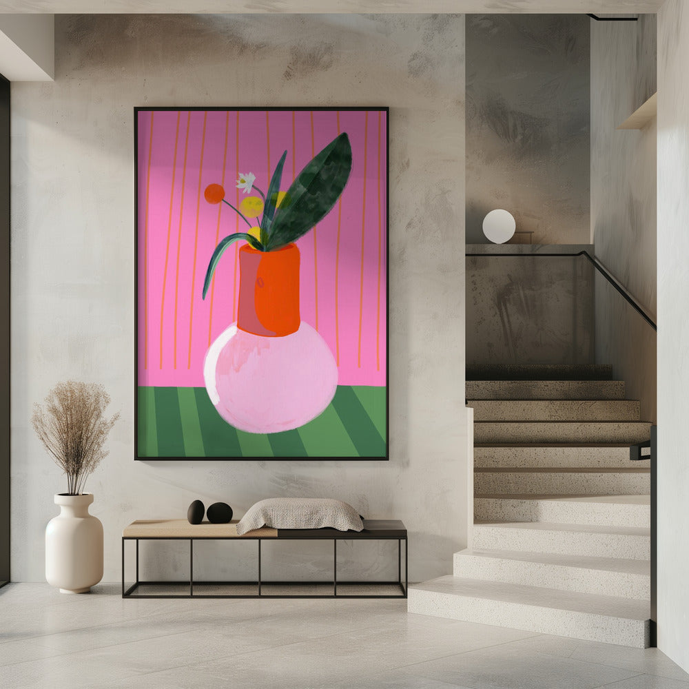 Vibrant Vase Display | Poster