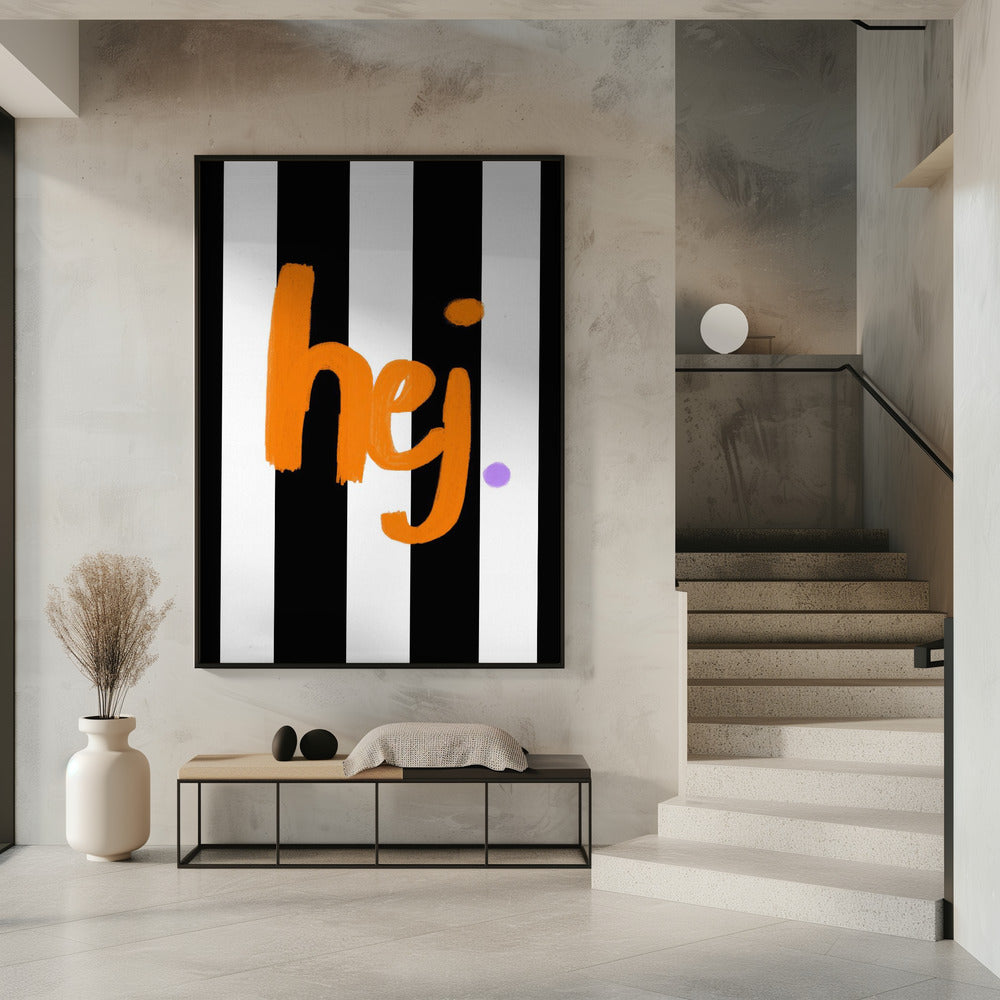Bold Greeting Stripes | Poster