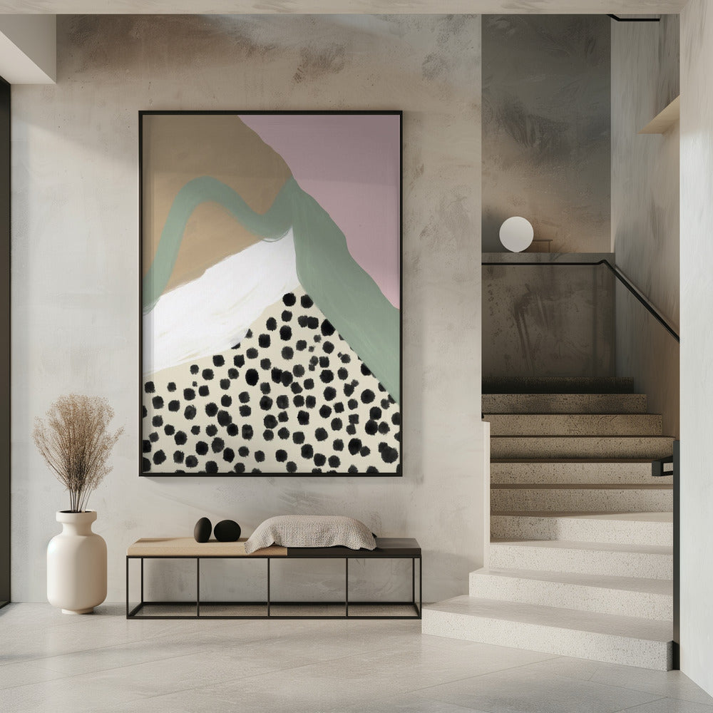 Soft Colors with Organic Shapes and Patterns | Poster