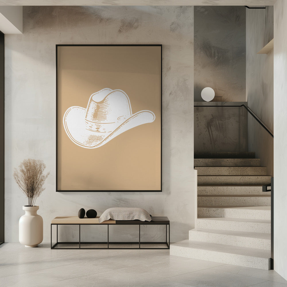 Neutral Cowboy Hat | Poster