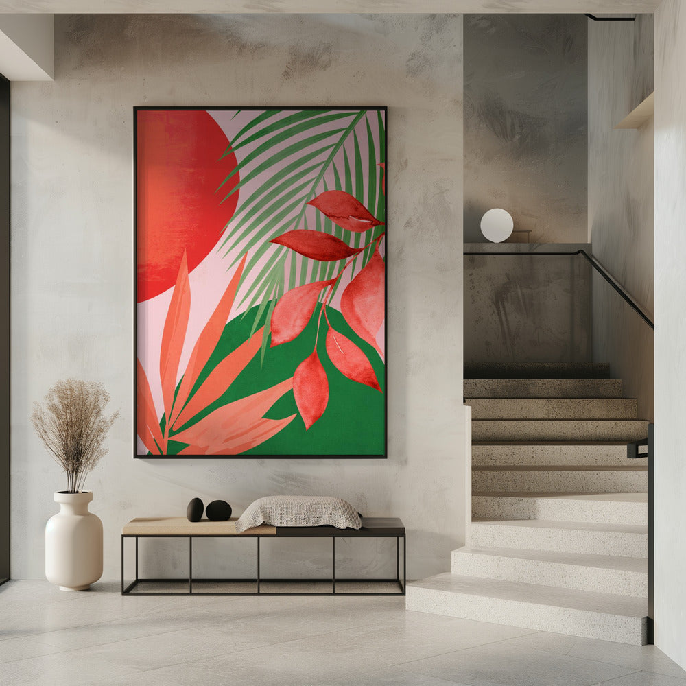 Abstract Art Tropical Garden | Poster