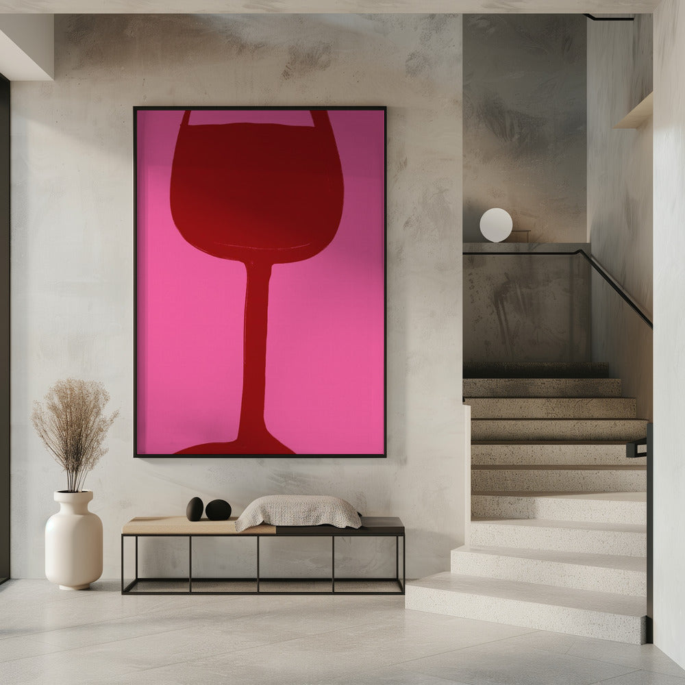 Wine and Pink Vibes | Poster
