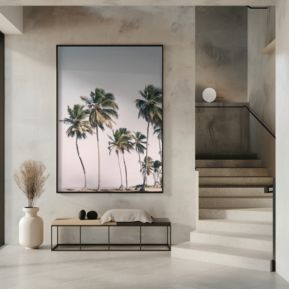 Blush Tropical Trees | Poster