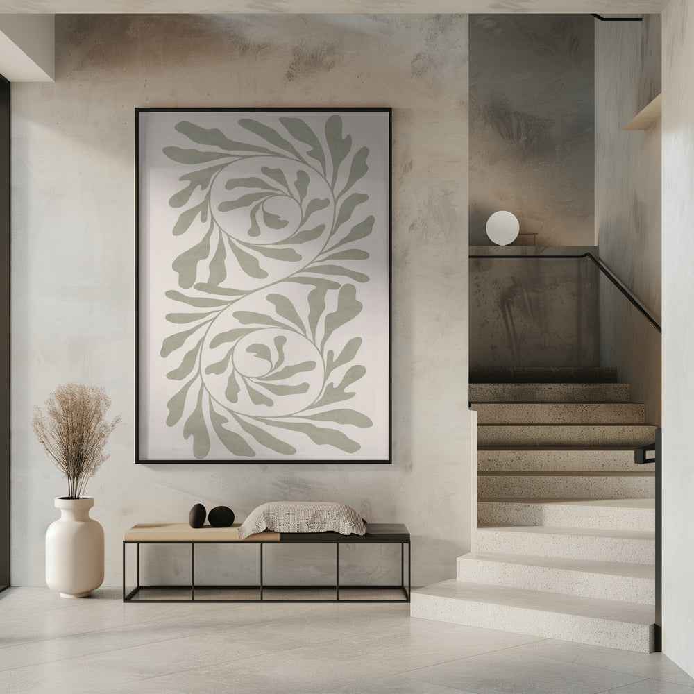 Olive Green Abstract | Poster