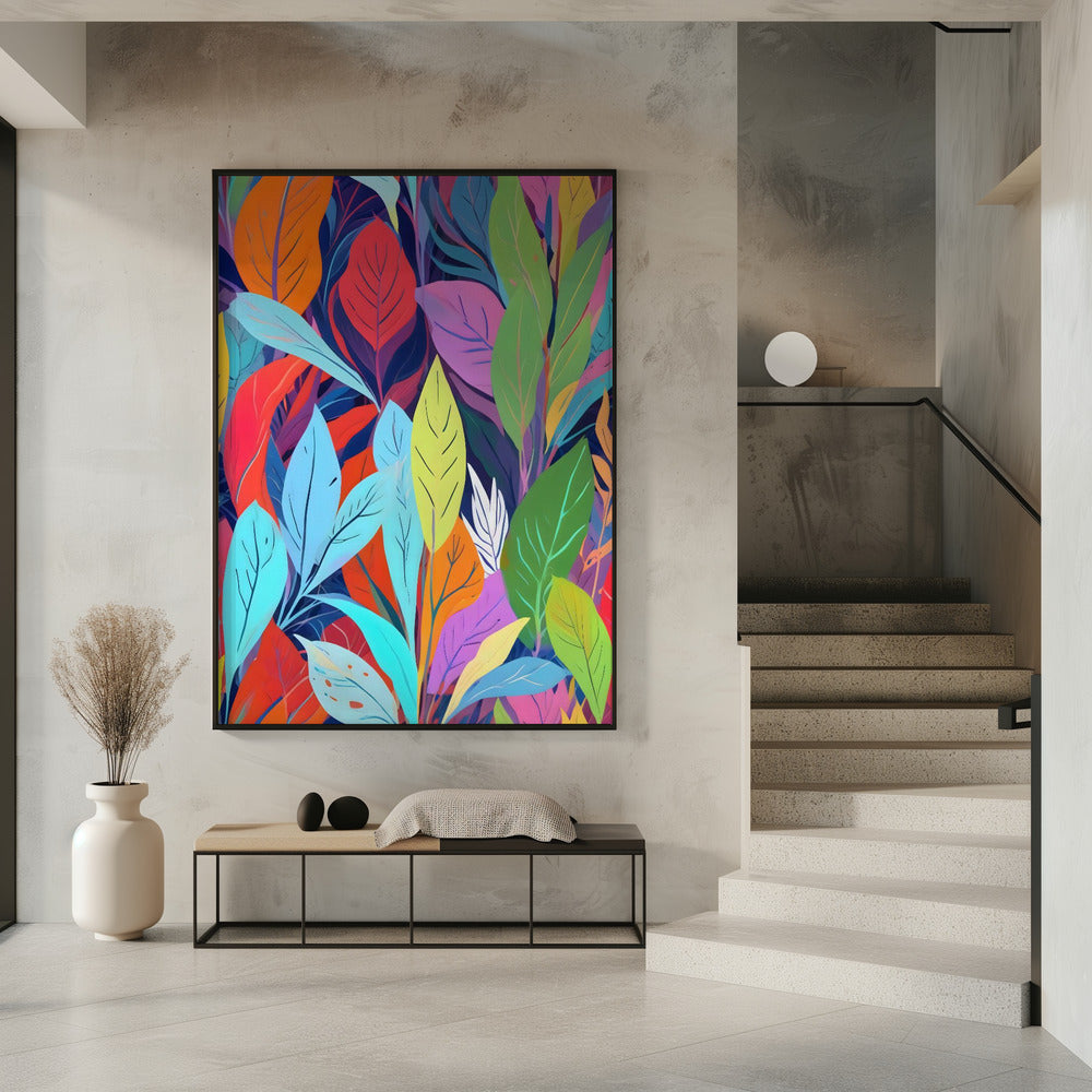 Colorful Leaves Forest | Poster